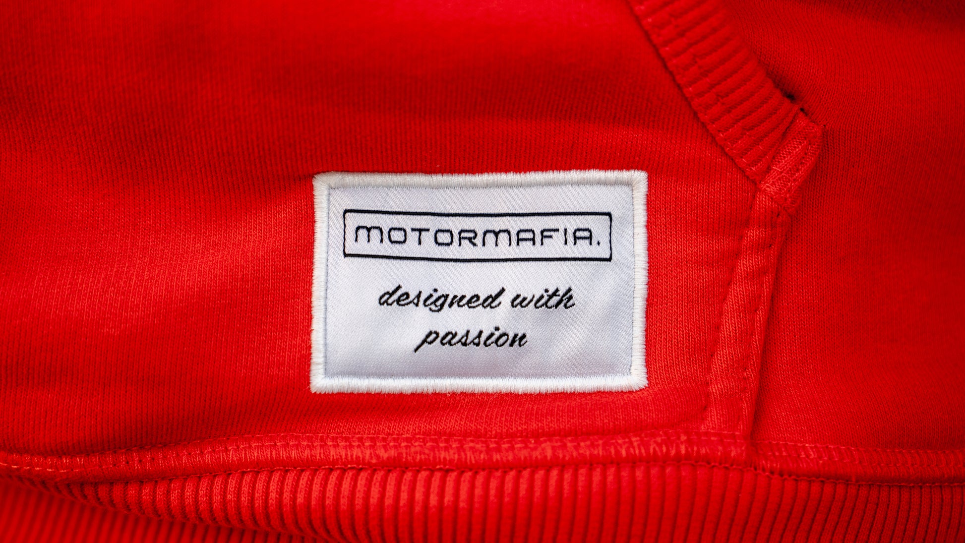 Weblabel auf Tasche Front