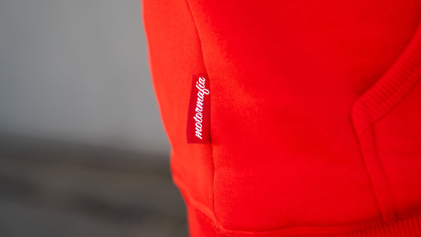 rotes Weblabel seitlich