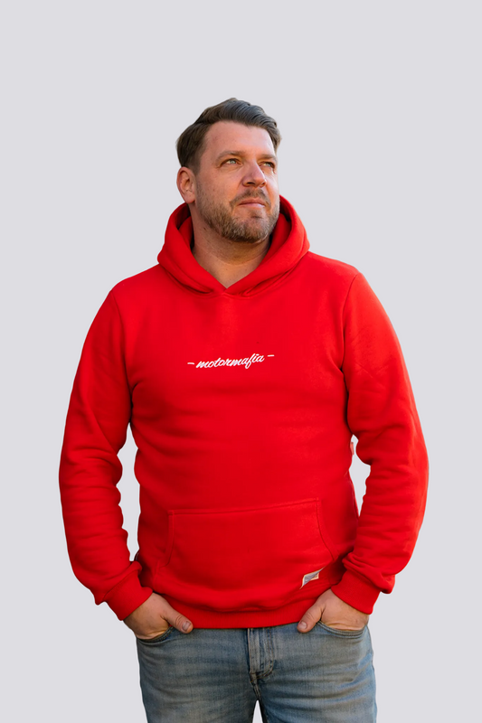 Sven mit Basic Hoodie Red in L